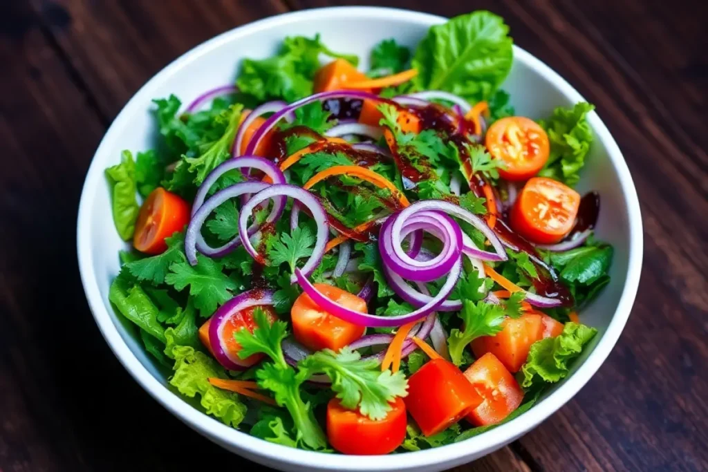 Salada de Folhas Verdes A Explosão de Sabor