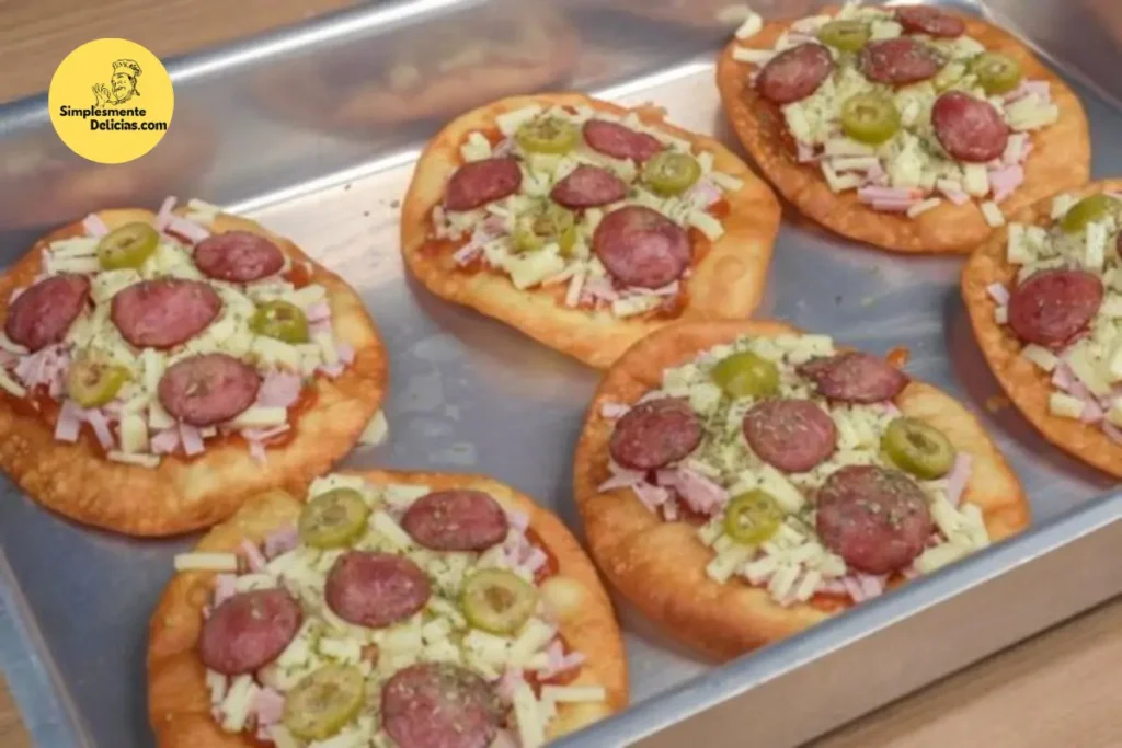 Mini Pizza com Massa de Pastel