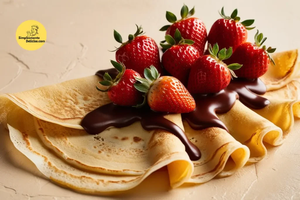 Crepes de Nutella com Morangos