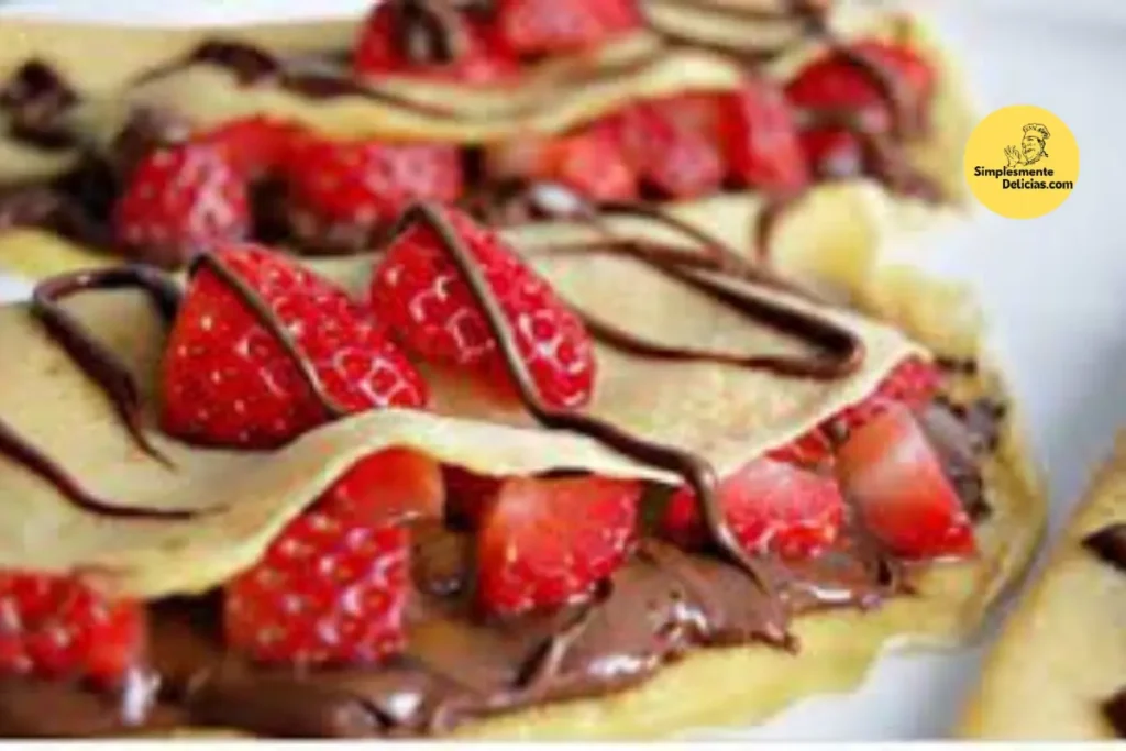 Receita completa de Crepes de Nutella com Morangos