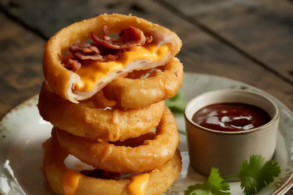 Onion Rings Recheadas A Explosão de Sabor que Vai Deixar Todo Mundo Babando!