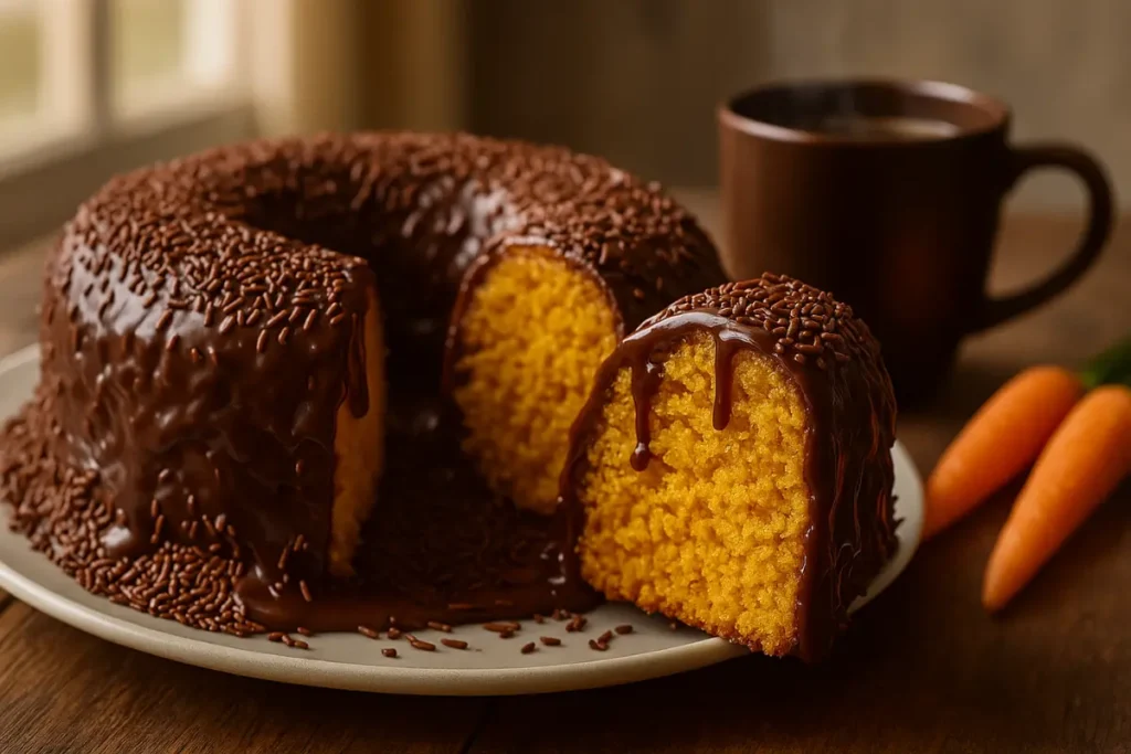 Bolo de Cenoura de Liquidificador A Receita Mais Fácil e Deliciosa que Você Vai Fazer!