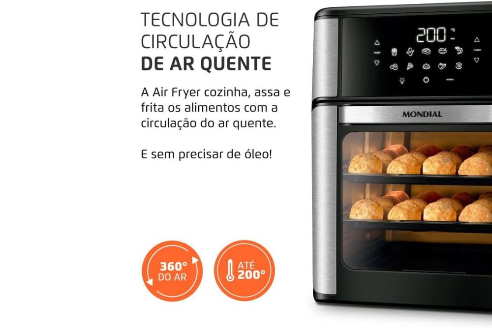 Fritadeira Air Fryer Mondial 