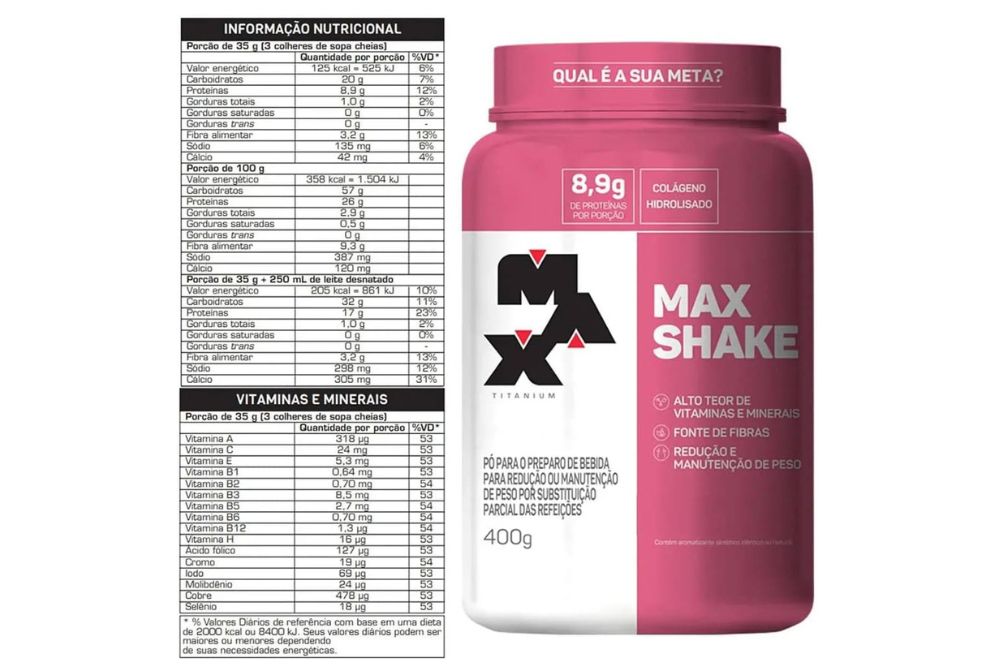 KIT 2x Max Shake 400g