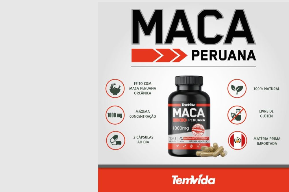 Maca Peruana 1000mg da Tem Vida Vale a Pena