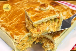 Pastelão de Frango com Requeijão O Segredo da Crocância e Sabor Que Vai Te Conquistar!