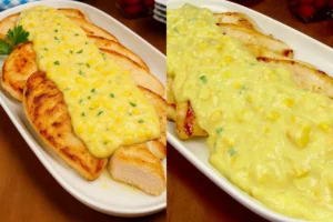 Receita de Filé de Frango com Creme de Milho