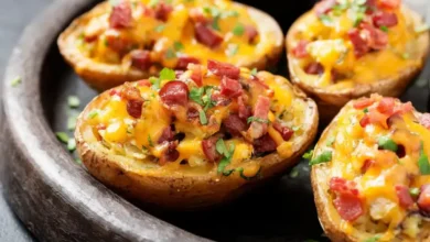 Receita de Batata Recheada com Bacon