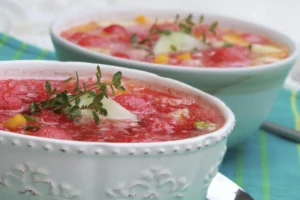 Receita de Sopa de melancia com hortelã