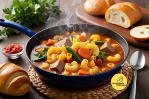 Sopa de Carne com Macarrão Um Abraço Quente no Prato