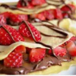 Receita completa de Crepes de Nutella com Morangos