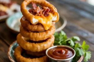 Onion Rings Recheadas A Explosão de Sabor que Vai Deixar Todo Mundo Babando!