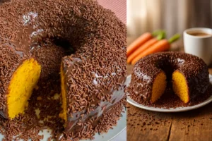 Bolo de Cenoura de Liquidificador A Receita Mais Fácil e Deliciosa que Você Vai Fazer!
