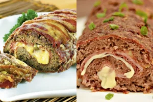 Rocambole de Carne Moída Recheado com Queijo Sabor que Derrete na Boca