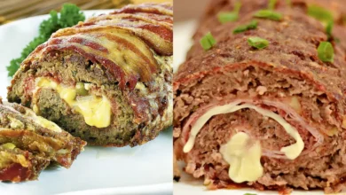 Rocambole de Carne Moída Recheado com Queijo Sabor que Derrete na Boca